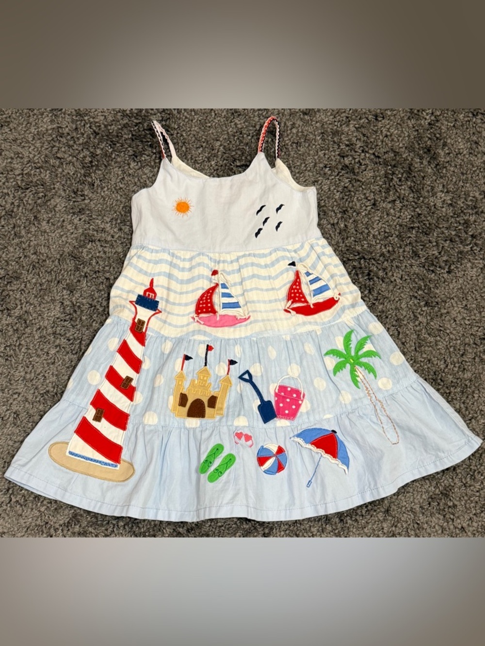 COTTON KIDS Boutique Girls Sailboat Beach Dress size 2T NWT $68